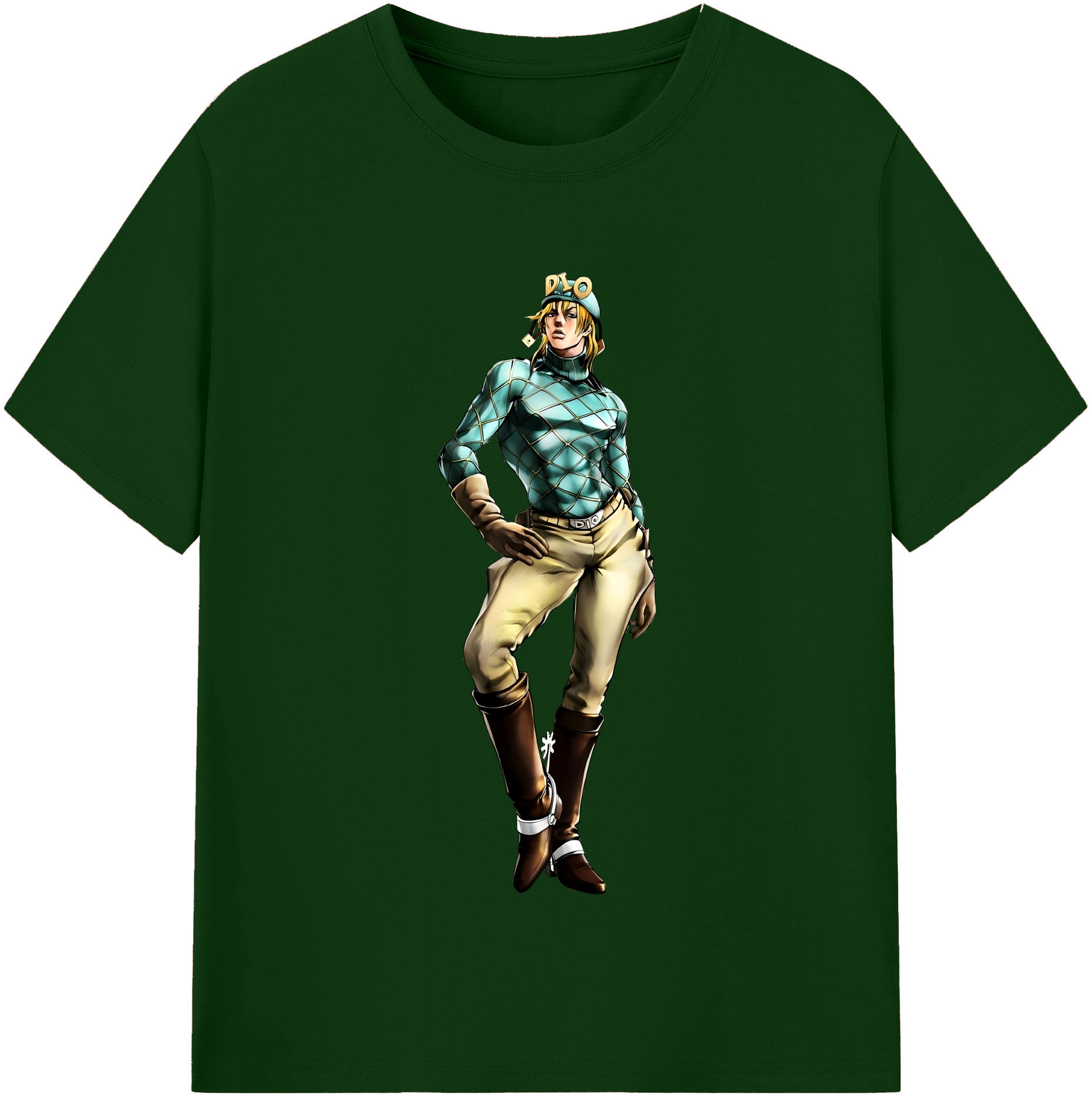（画像用） ジョジョの奇妙な冒険 ディオ?ブランドー JoJo's Bizarre Adventure Dio Brando 綿100％半袖Tシャツ（フロントプリント）